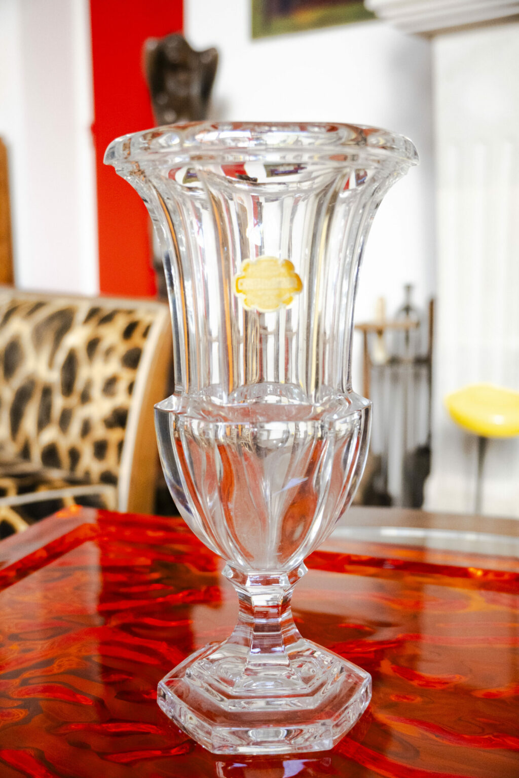 vase en cristal