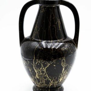 Vase noir et or